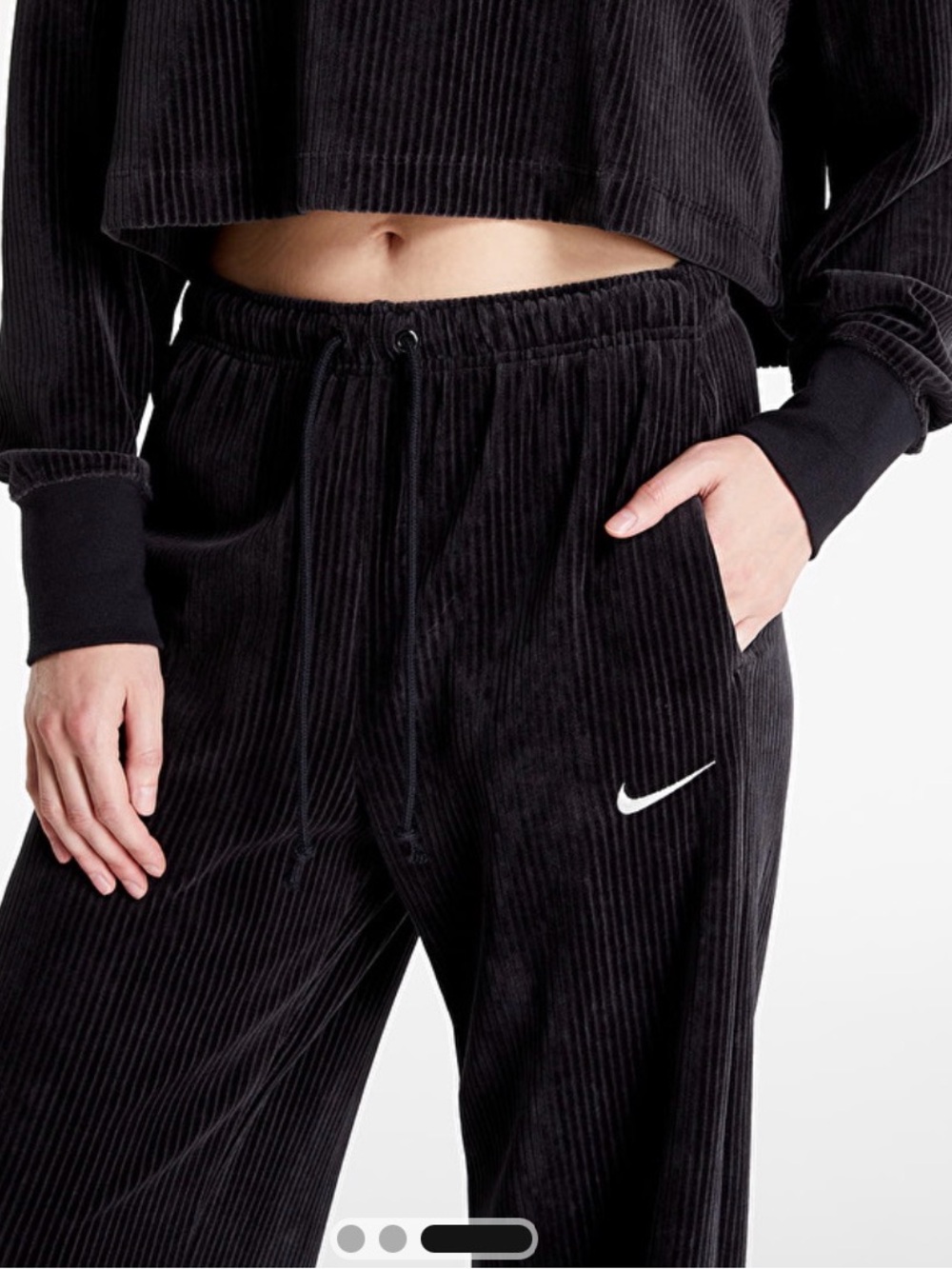 Nike Sportswear Women's Velour Wide-Leg Pants Size XL